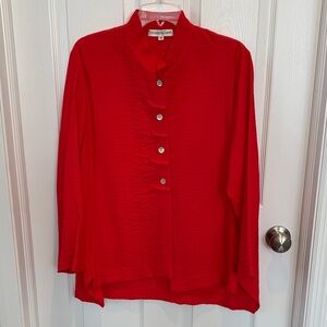 Christopher Calvin Red Tunic Top Medium